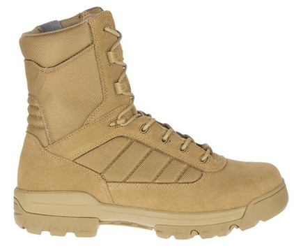 YKK Zipper Military Combat Boots Tan Tactical Boots Slip Resistant