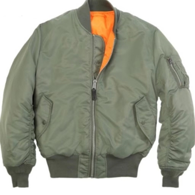 Nylon Flight MA-1 Bomber Jacket 	Military Garments Reversible