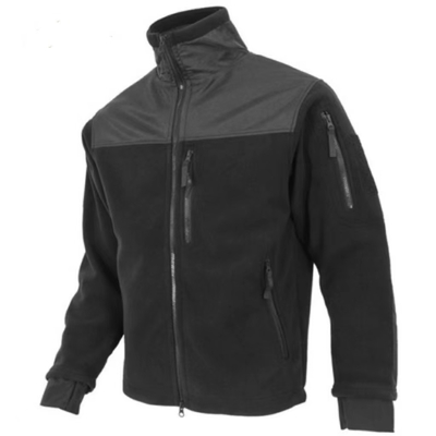 Wear Resistant Tactical Soft Shell Fleece Jacket Long Lasting Durability