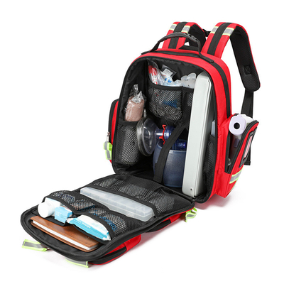 Emergency First Aid Backpack Fire Rescue Medical Bag Home Visit Kit 1000D Nylon