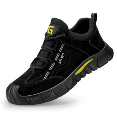 New Safety Work Shoes for Men Steel Toe Anti-Smash Anti-Puncture Protective Footwear Non-Slip Construction Sneakers All-Season Industrial Safety Boots