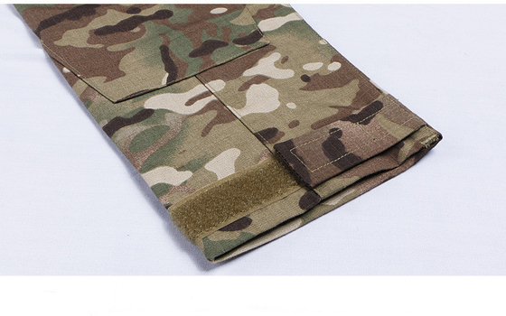 Waterproof US Army Multicam Combat Shirt Plaid Cloth Fire Resistant