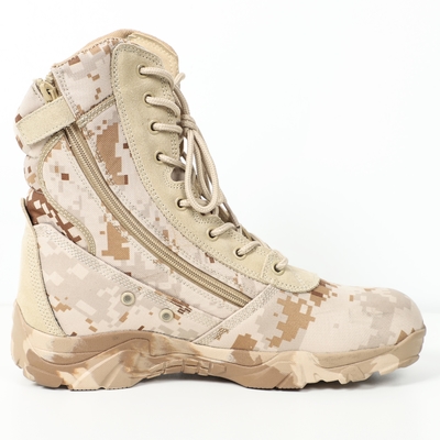 Desert Camouflage Military Combat Boots With Zipper 38-45 Desert Military Boots