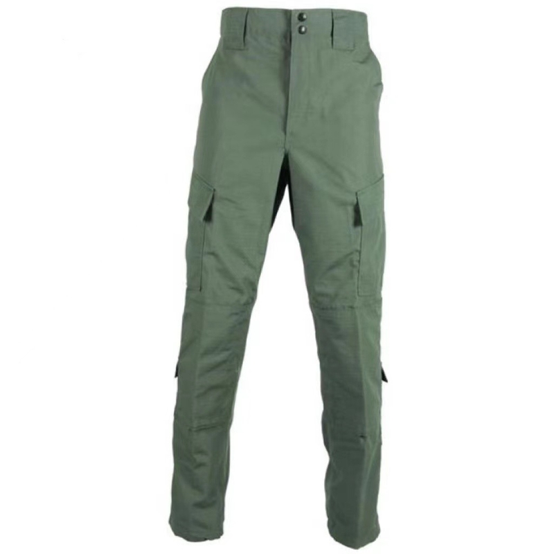 Men's 65% polyester / 35% cotton rip-stop customized color fabric ACU pants