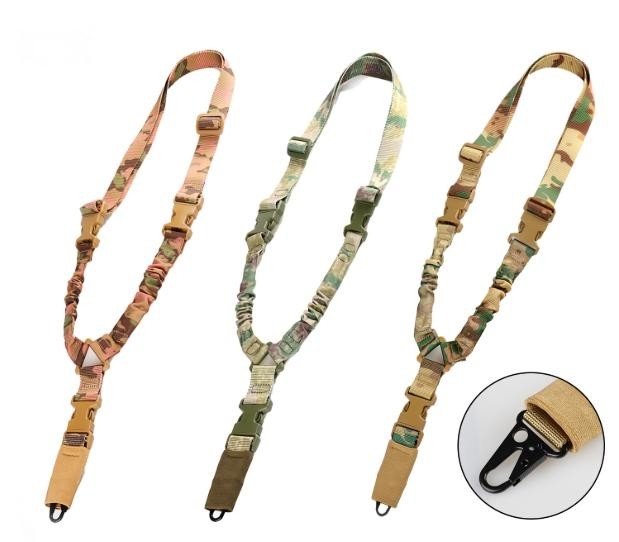 Single-Point Tactical Rifle Sling Multi-Function Adjustable Crossbody Strap