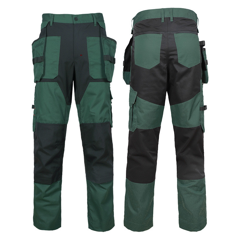 Custom Fluorescent Flame-Resistant Work Pants Colorblock Design Durable Breathable