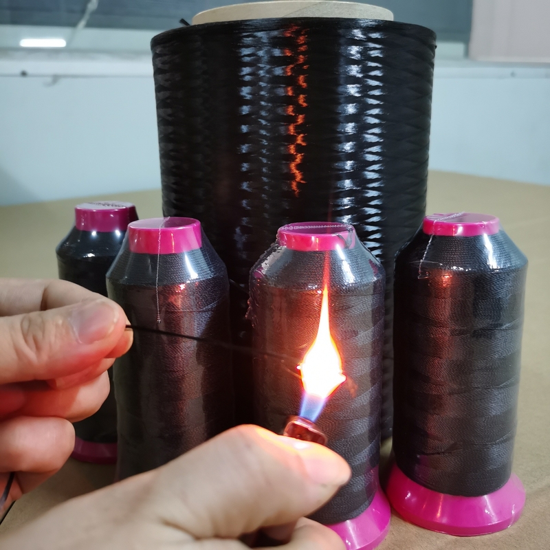 DuPont Kevlar Filament Twisted Ply Yarn 400D/3 Black Fire-Resistant Flame Retardant Sewing Thread High Temperature Abrasion Resistant