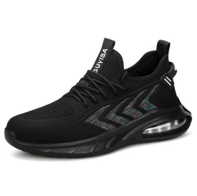 Veiligheidschoenen voor mannen met lichtgewicht, met staaltoe, ademend, doorboor- en inslagbestendig, ruikbestendig, werkschoenen voor de zomer