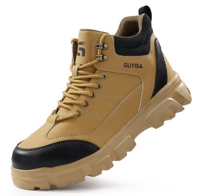 Waterdichte veiligheidsschoenen voor mannen lichtgewicht doorboorvaste staaltoe ademend anti-smash industriële schoenen voor zomerbouw