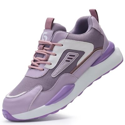 Veiligheidsschoenen voor vrouwen ademend stalen teen anti-slag-punct-bestand lichtgewicht comfortabel zomer grensoverschrijdend werk schoeisel